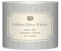 Birth Announcement Baby Bin