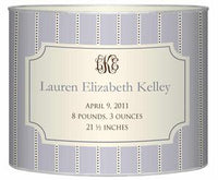 Birth Announcement Baby Bin