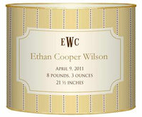 Birth Announcement Baby Bin