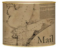 Galveston Bay Antique Map Letter Box