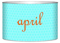 Mod Baby Circles Aqua Letter Box