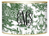 Hunter Green Toile Letter Box