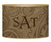 Taupe Paisley Letter Box