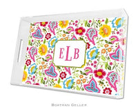 Bright Floral Lucite Tray