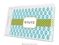 Betti Teal Lucite Tray