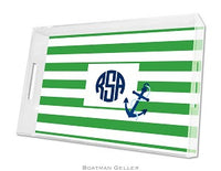 Stripe Anchor Lucite Tray