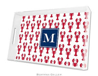 Lobster Red Lucite Tray