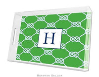 Nautical Knot Kelly Lucite Tray