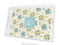 Suzani Gold Lucite Tray