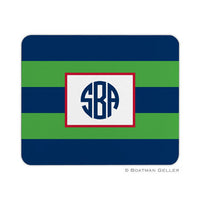 Rugby Navy & Kelly Mouse Pad