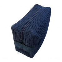 Monogrammed Waffle Cosmetic Bag