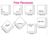Personalized 3-Ply Solid Color Dinner Napkins
