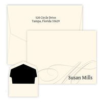 Ogden Raised Ink Flat Correspondence Card
