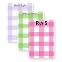 Personalized Buffalo Check Notepad Collection