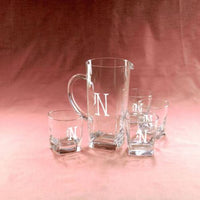 Monogrammed Capri Juice Pitcher
