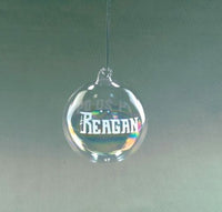 Personalized Blown Glass Ornament