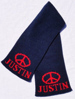 Personalized Scarf with Name & Peace