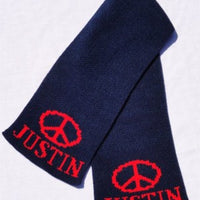 Personalized Scarf with Name & Peace
