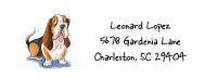 Bassett Hound Address Label