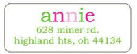 Annie Address Label