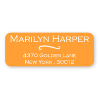 Orange Address Label
