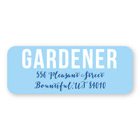 Light Blue Address Label