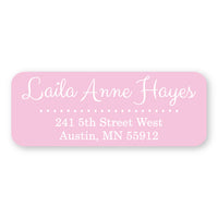 Pale Pink Address Label