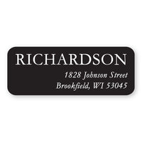 Black Address Label