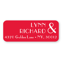 Red Address Label
