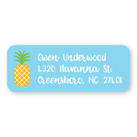 Tropical Pineapple Address Label