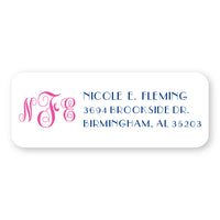 Classic Monogram Address Label