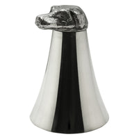Dog Pewter Stirrup Cup