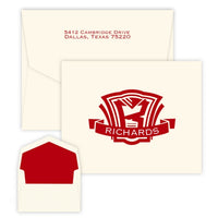 Shield - Raised Ink Folded Notes