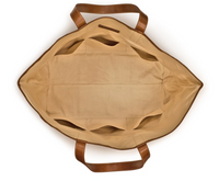 Monogrammed St Charles Yacht Tote- Sand Chambray