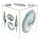 Blue Shells Tissue Box Cover