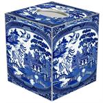 Blue Willow Tissue Box Cover
