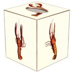 Antique Lobsters Tissue Box Cover