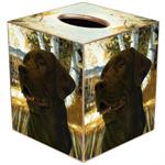 Chocolate Lab Tissue Box Cover