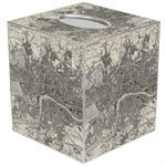 Antique London Map Tissue Box Cover