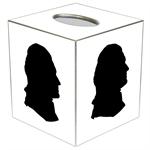 Jefferson Silhouette Tissue Box Cover