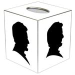 Lincoln Silhouette Tissue Box Cover