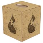 Block Island Antique Map Tissue Box Cover