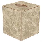 Crema Marble Tissue Box Cover