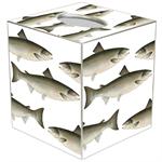 Antique Salmon Tissue Box Cover