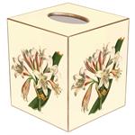 Lily on Creme Tissue Box Covers