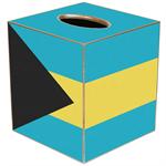 Bahamas Flag Tissue Box Cover