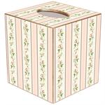 Dainty Rose Stripe Tissue Box Covers