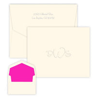 Anthony Monogram Embossed Folded Notes