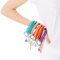 Vegan Leather Big O Key Ring