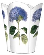 Blue Hydrangea Waste Basket